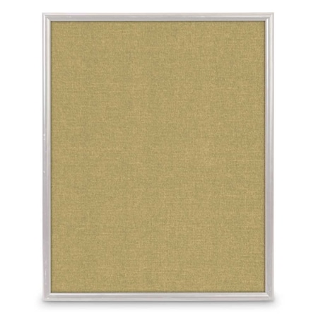 United Visual Products Corkboard, Cork, 2 Door, 60x36" UV304-SATIN-CORK
